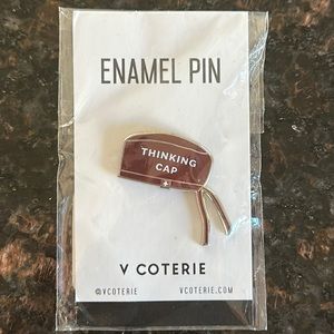 FIGS enamel pin "thinking cap"